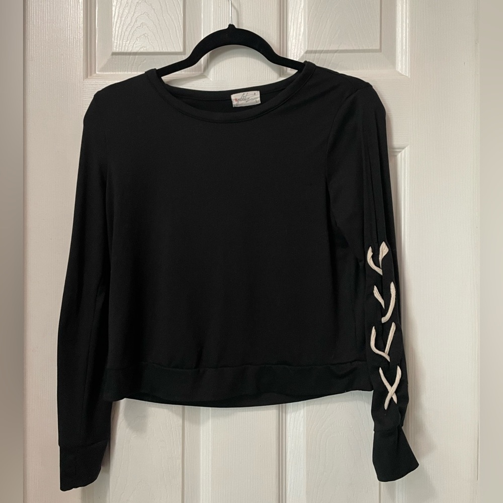 Girls black long sleeve shirt